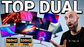 TOP Mejores Monitores DUALES 4k 160Hz - 1080p 320Hz 🖥️