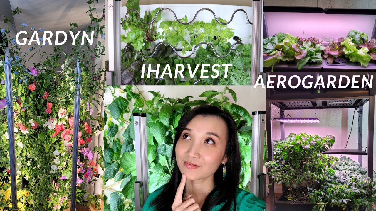 Gardyn vs. iHarvest vs. Aerogarden Farm - Hydroponic Systems Comparison