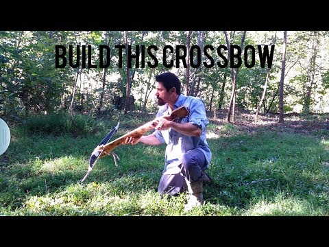 Build a SIMPLE but DEADLY Composite Crossbow! Shooting it through everything I had!