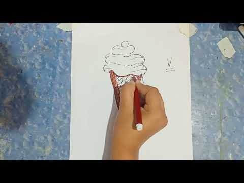V=icecream drawing//How to draw icecream #drawing #easydrawing #easy
