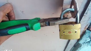 How to break lock with hammer just one Minutes|Easy way|