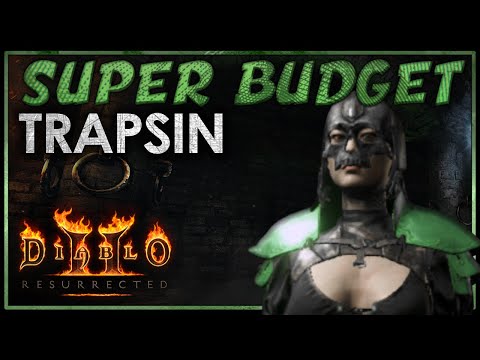 DIABLO 2 - THE SUPER BUDGET TRAPSIN - ALL GEAR FOR LESS THAN 1 IST TOTAL