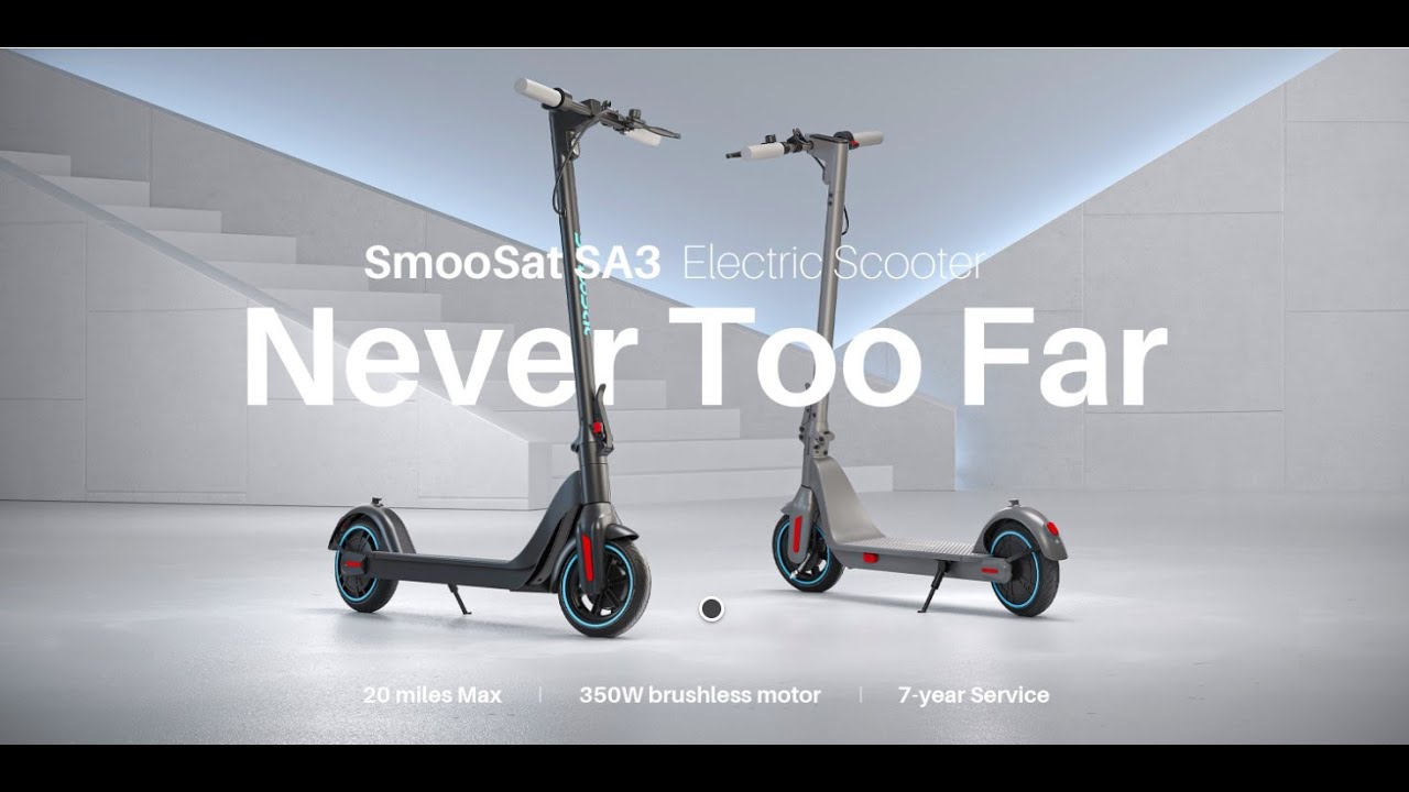 The Scooter Life | SmooSat SA3 Adult Electric Scooter Official Promotional Video | Never Too Far. - YouTube