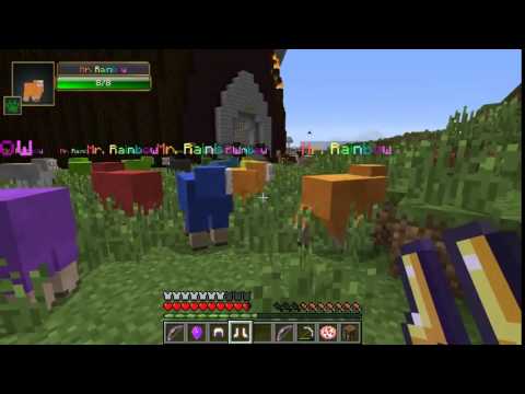 Minecraft  PURPLE MAN CHALLENGE GAMES   Lucky Block Mod   Modded Mini Game