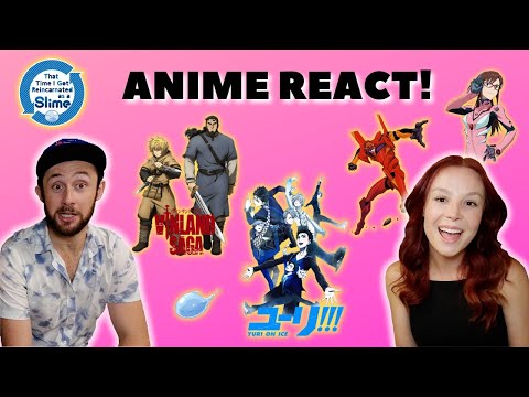 First time watching Anime Openings! Vinland Saga, Yuri on Ice, Neon Genesis Evangelion! (React)