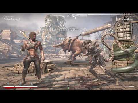 How to fight gun spam with alien. Mortal kombat XL