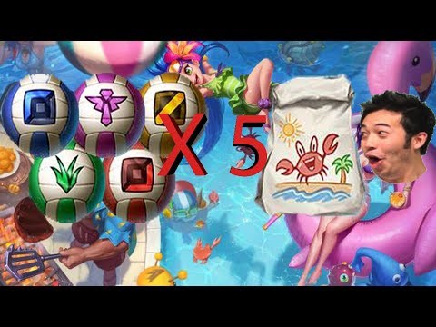 5 NEW ORBS IN LEAGUE OF LEGENDS!!! HEXTECH POPPY!!! POOL PARTY SEASON 8!!