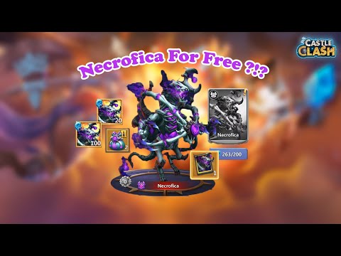 Castle Clash F2P - I Can't Believe This. I Got Necrofica On My Free To Play Account !!!