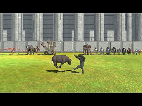 FANTASY + MODERN MAMMALS VS MUTANT PRIMATES + ANCIENT HUMANS - Animal Revolt Battle Simulator