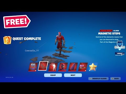 Block hits using the Magneto Power Fortnite