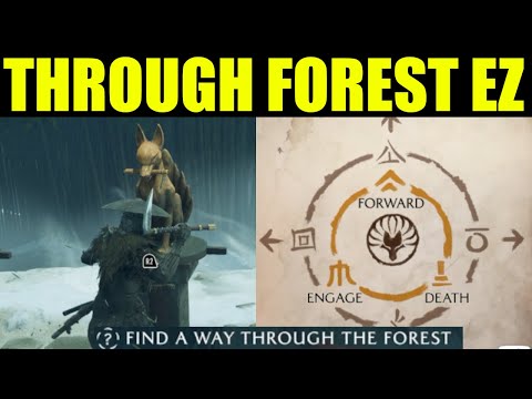Ghost of yotei - find a way through the forest (Nine tails fox puzzle solution)