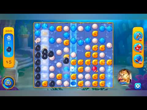 Fishdom, 10445 level,no Booster - 10445 уровень, прохождение без бустеров.