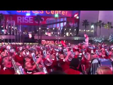 Badger Band Performs Swingtown at L.A. Live