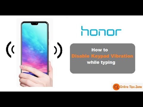 How to Stop Vibration While Typing in Honor 9n | Lite
