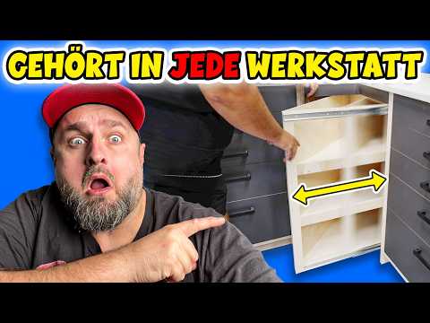 Küchenbauer HASSEN diesen Trick - MEGA Platzwunder für die Werkstatt