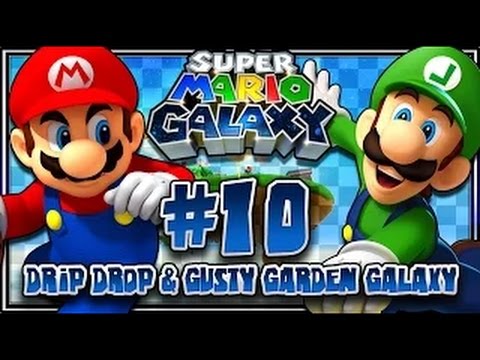 Super Mario Galaxy 1080p 60FPS -  Part 10 -  Drip Drop & Gusty Garden Galaxy
