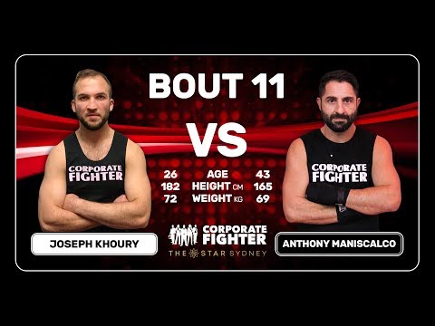 Corporate Fighter 38 - Joseph Khoury v Anthony Maniscalco
