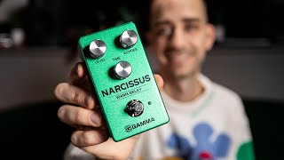 Video thumbnail for GAMMA Narcissus Warm Delay Effects Pedal | Demo and Features with Nicholas Veinoglou by Guitar Center