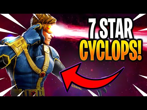 *NEW* 7 STAR 6 RED STAR CYCLOPS RANK UP! - MARVEL Strike Force - MSF