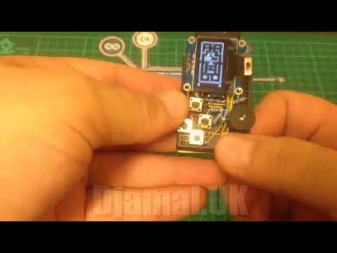 PacMan Arcade Machine running on「ATtiny85 」+  i2c Oled display