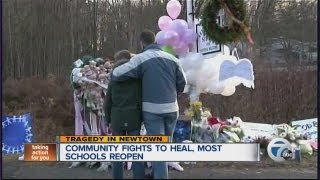 Newtown, CT resumes classes, minus Sandy Hook