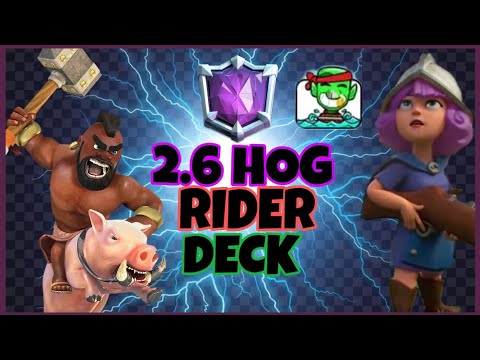 8000 TROPHIES WITH 2.6 HOG RIDER DECK | CLASH ROYALE