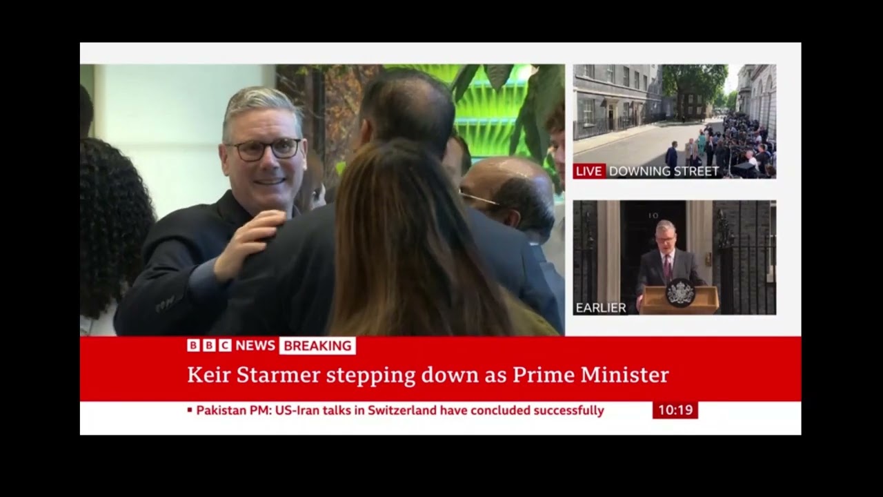 Harry Quilter-Pinner on BBC News discussing Starmer's resignation