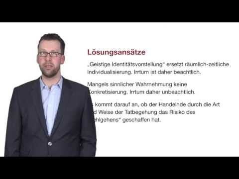 Error in persona und aberratio ictus (Klassiker des Strafrechts in weniger als 15 Minuten)