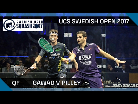 Squash: Gawad v Pilley - UCS Swedish Open 2017 QF Highlights