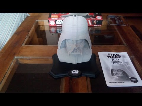 Darth Vader - Star Wars 3D Sculpture puzzle [Time Lapse]