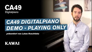 Video thumbnail for KAWAI CA49 Digital Piano DEMO - Playing Only by KAWAI Pianos Europe