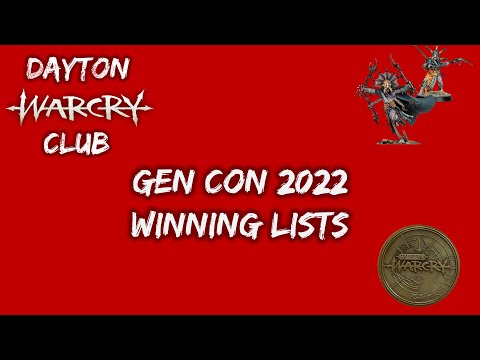 Warcry at Gen Con 2022 - Top 4 Warbands