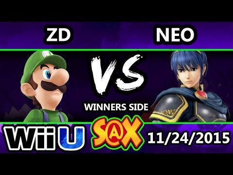 S@X 125 - ZD (Luigi) Vs. Neo (Marth) SSB4 Tournament - Smash Wii U - Smash 4