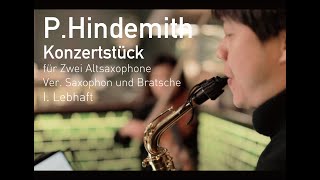 Paul Hindemith: Konzertstück für Zwei Altsaxophone ( Ver. Saxophon und Bratsche ) I. Lebhaft