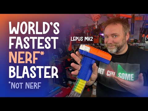 The fastest Nerf blaster in the world! 50 darts/second Lepus MK2 sent by Frontline Foam
