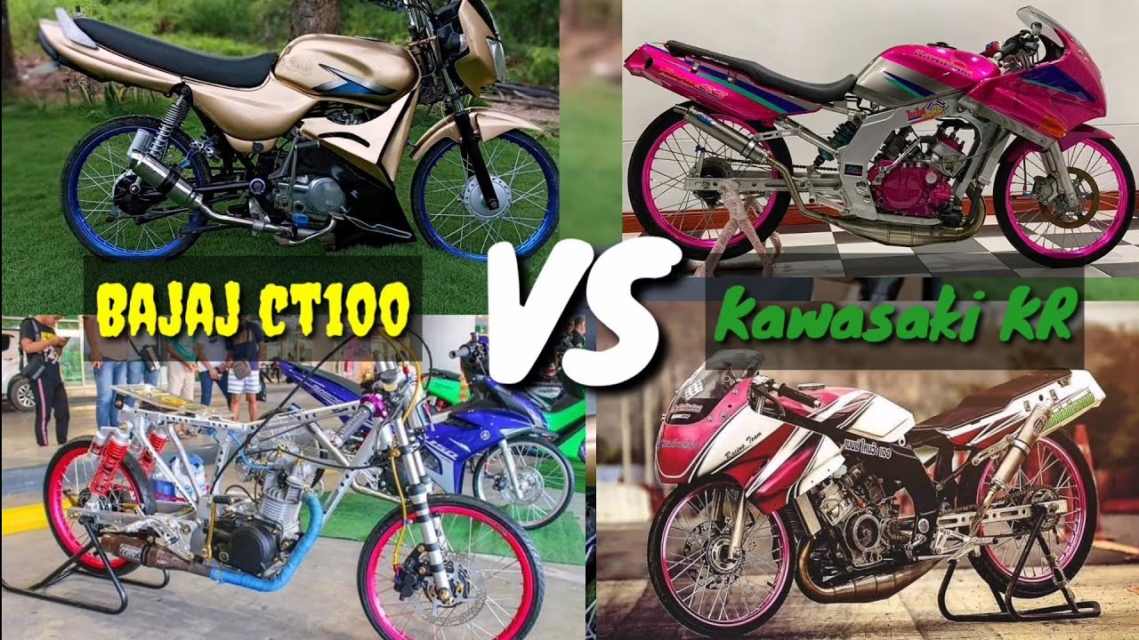 Kawasaki Bajaj CT100 (4 Stroke) vs Kawasaki KR (2 stroke) Thailand vs. PHILIPPINES SET UPS