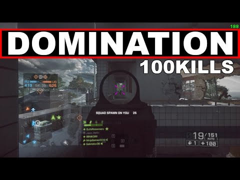 100 Kills in DOMINATION - Battlefield 4