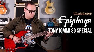 Video thumbnail for Epiphone Tony Iommi SG Special Review and Playthrough at The Music Zoo! by The Music Zoo
