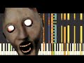 IMPOSSIBLE REMIX Granny Horror Game Theme Song Piano Cover Tutorial