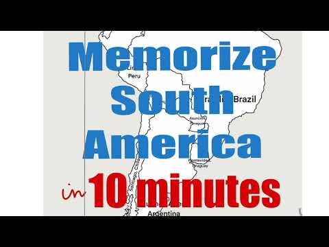 Memorize all the South American countries and capitals in 10 minutes!