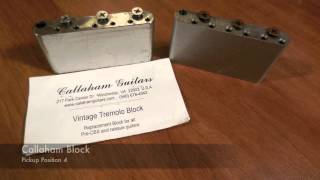 Video thumbnail for Callaham Block VS Fender Block - Comparison - Demo - Test by PlayRockZone