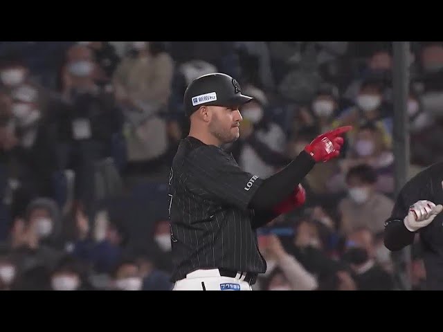 【8回裏】4番の仕事!! マリーンズ・レアード 貴重なタイムリーヒットで突き放す!! 2022年4月8日 千葉ロッテマリーンズ 対 オリックス・バファローズ