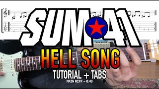 The Hell Song - Sum 41 (Guitar Lesson + Tab) w/ Guitar Solo