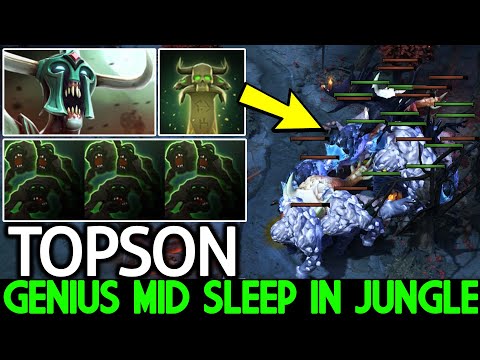 TOPSON [Undying] Genius Mid Sleep in Jungle with Right Click Build Dota 2