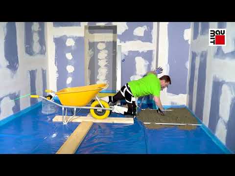 Estrich bzw. Estrichbeton auf Dämmung (schwimmender Estrich) verlegen – so geht’s.