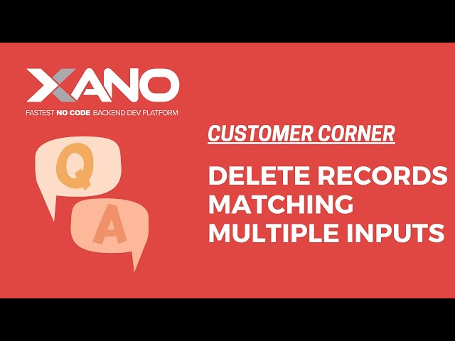 How to delete records that match multiple inputs