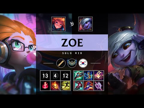 Zoe Mid vs Tristana - KR Challenger Patch 25.19