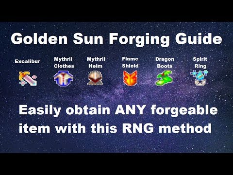 Golden Sun TLA: ALL Forgeable Items - RNG method