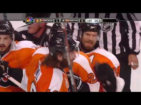 Scott Hartnell Goal - Game 6, 2010 Stanley Cup Final Blackhawks vs. Flyers