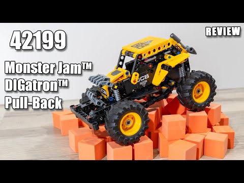 LEGO Technic Monster Jam DIGatron Pull-Back | LEGO 42199 Review | Speed Build 42199 LEGO Stunt Show